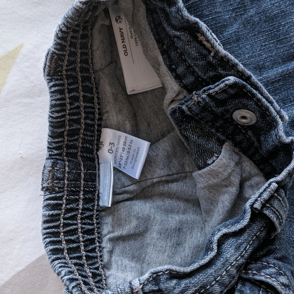 *4/$20* Old Navy cotton lined jeans 0-3 mo - Picture 4 of 6